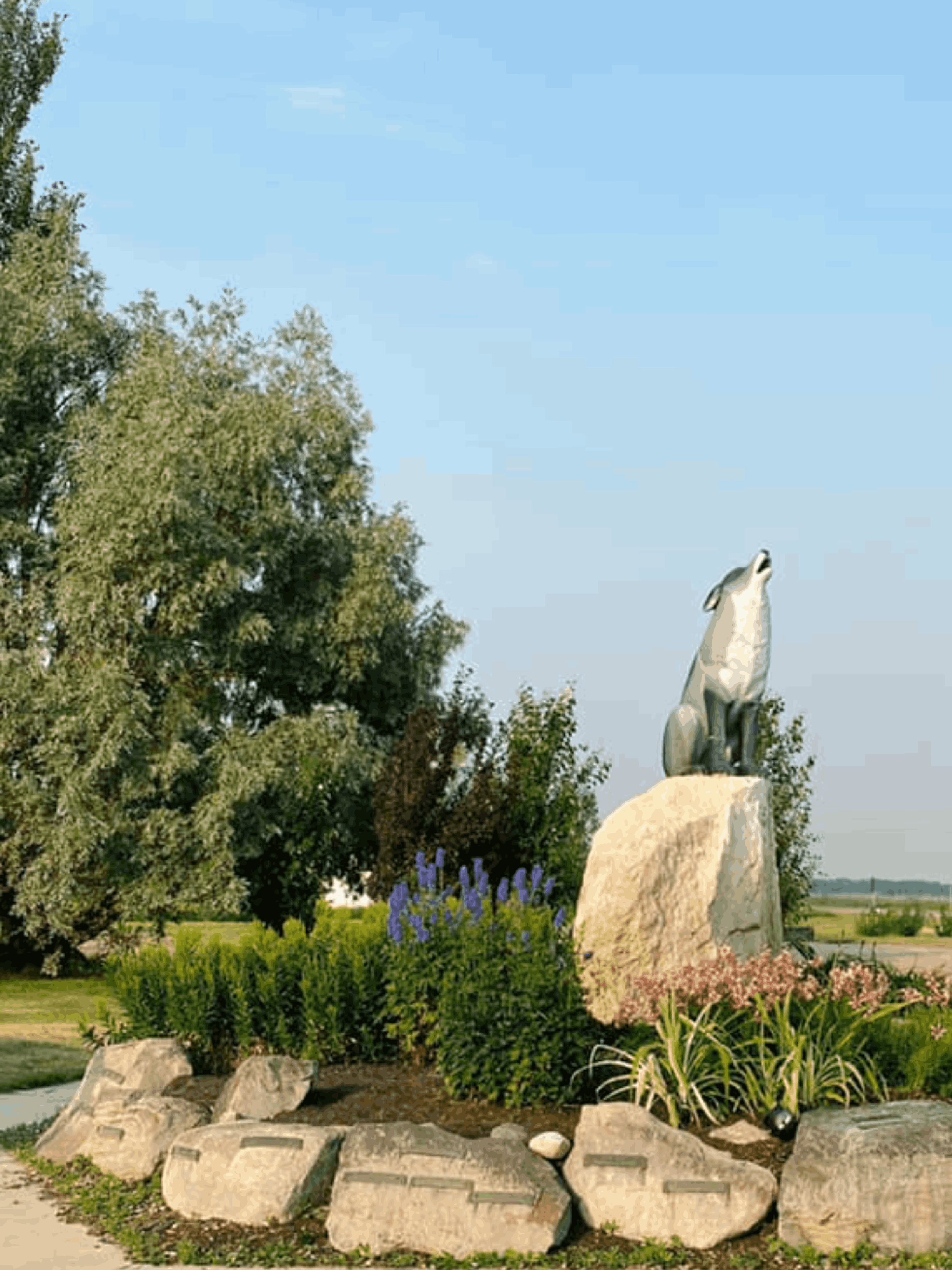 Town of Spiritwood Wolf Monument